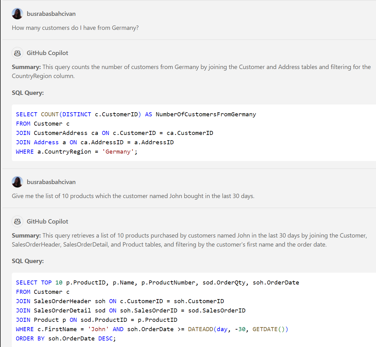 Generating Prompt | SQL Chatter